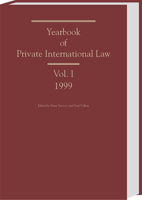 Yearbook of Private International Law - 