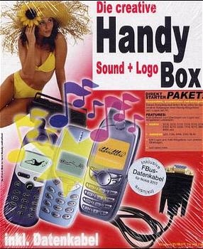 Die creative Handy Sound und Logo Box, CD-ROM u. FBus-Datenkabel für Nokia 3310