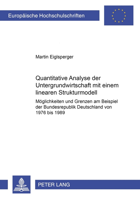 Quantitative Analyse der Untergrundwirtschaft mit einem linearen Strukturmodell - Martin Eiglsperger