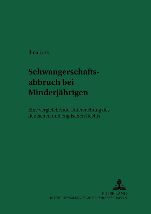 Schwangerschaftsabbruch bei Minderjährigen - Ihna Link