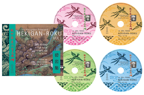 HEKIGAN-ROKU  VOL. I Fall 1-54, 54 Zen-Teisho auf 4 MP3-CDs - Brigitte D'Ortschy