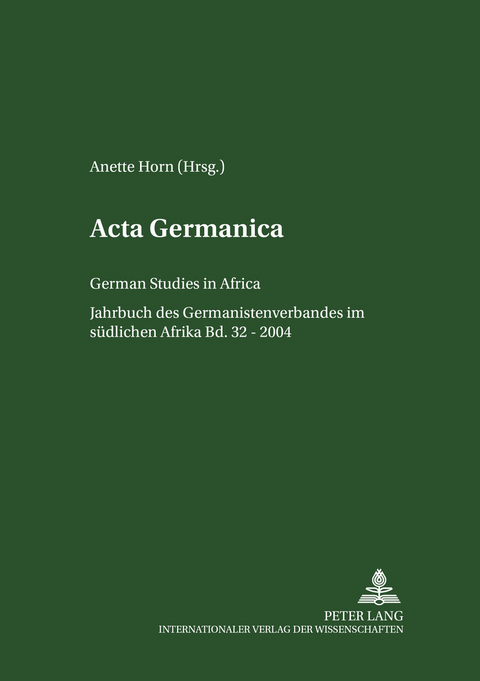 Acta Germanica - 