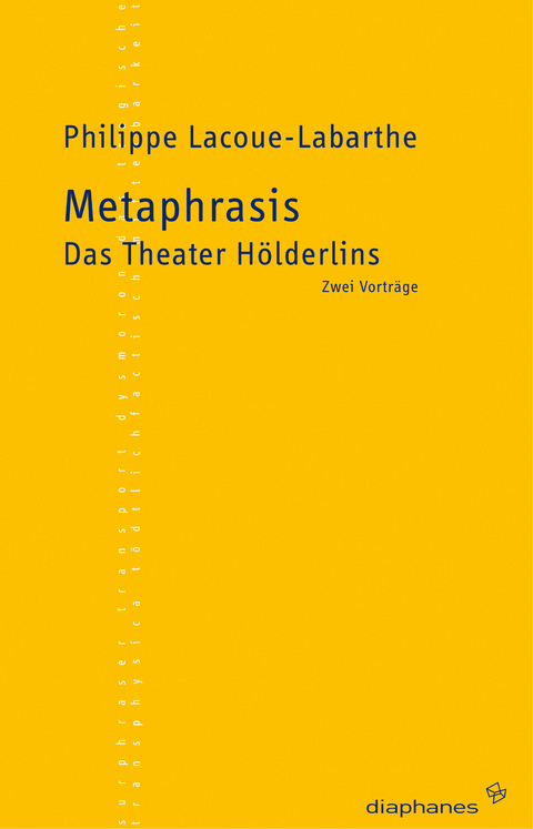 Metaphrasis - Philippe Lacoue-Labarthe