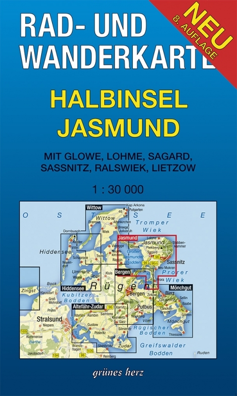 Rad- und Wanderkarte Halbinsel Jasmund - 