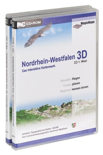 Nordrhein-Westfalen 3D. Das interaktive Kartenwerk. Set: CD 1 + 2.