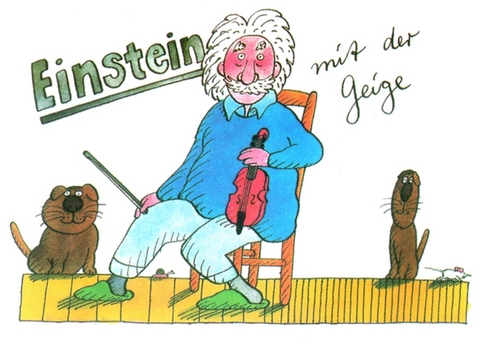 Einstein mit der Geige