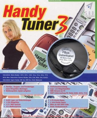 Handy Tuner 3 für Nokia 51xx, 61xx, 62xx, 7110, CD-ROM m. FBus-Datenkabel