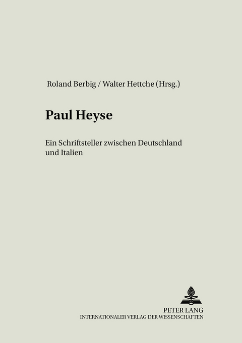 Paul Heyse - 