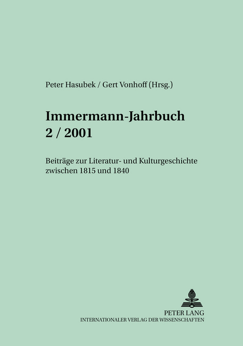 Immermann-Jahrbuch 2/2001 - 