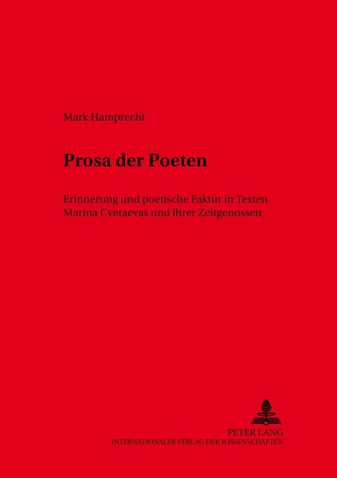 Prosa der Poeten - Mark Andreas Hamprecht