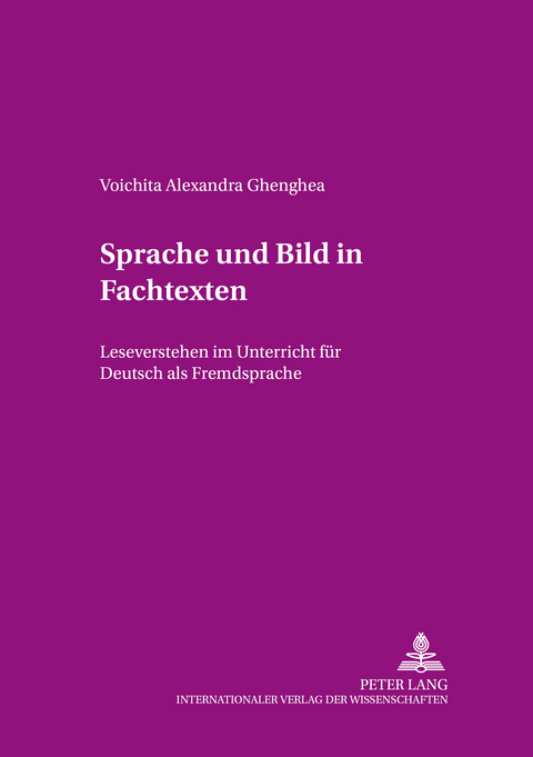 Sprache und Bild in Fachtexten - Voichita Alexandra Ghenghea