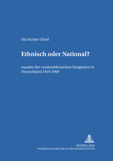 Ethnisch oder National? - Ute Richter-Eberl