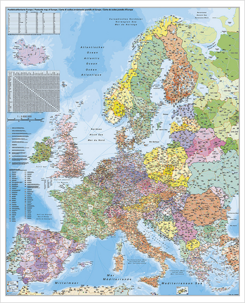 Europa Postleitzahlen - Heinrich Stiefel