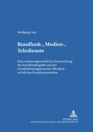 Rundfunk-, Medien-, Teledienste - Wolfgang Lent