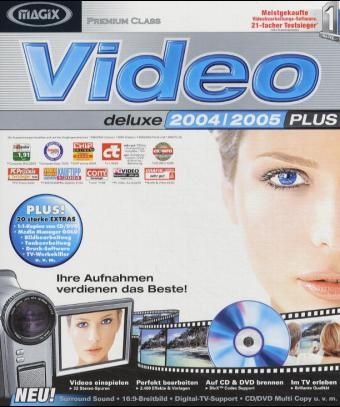 Magix Video deLuxe 2004/2005 Plus, 3 CD-ROMs