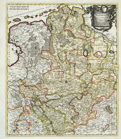 Historische Karte: Westfälischer Kreis 1710 (Plano) - Peter (der Ältere) Schenk