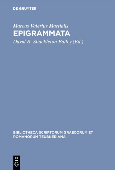 Epigrammata - Marcus Valerius Martialis