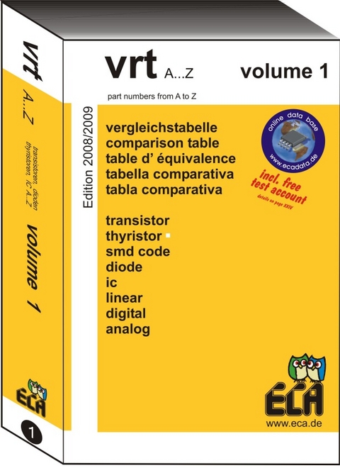 VRT Band 1 Vergleichstabelle für Halbleiter von A-Z