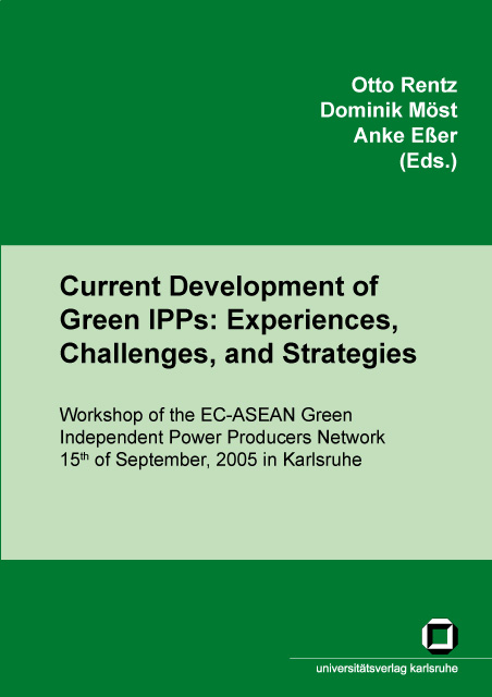 Current developments of green IPPs: experiences, challenges, and strategies - 