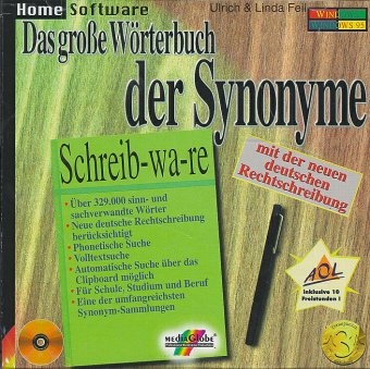 Das große Wörterbuch der Synonyme, 1 CD-ROM - Ulrich Feil, Linda Feil