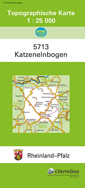 TK25 5713 Katzenelnbogen -  Landesamt für Vermessung und Geobasisinformation Rheinland-Pfalz