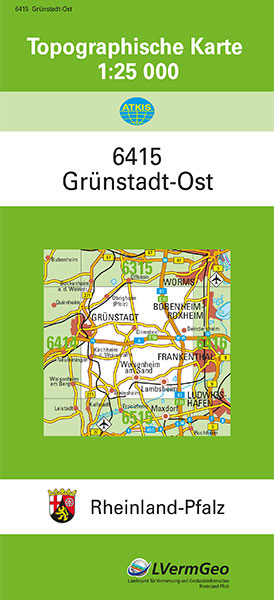 TK25 6415 Grünstadt-Ost -  Landesamt für Vermessung und Geobasisinformation Rheinland-Pfalz