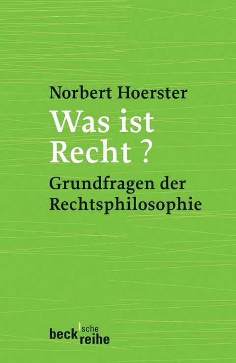 Was ist Recht? - Norbert Hoerster