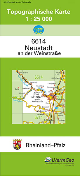 TK25 6614 Neustadt an der Weinstraße -  Landesamt für Vermessung und Geobasisinformation Rheinland-Pfalz