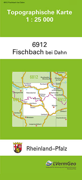 TK25 6912 Fischbach bei Dahn -  Landesamt für Vermessung und Geobasisinformation Rheinland-Pfalz