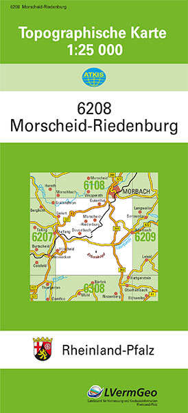 TK25 6208 Morscheid-Riedenburg -  Landesamt für Vermessung und Geobasisinformation Rheinland-Pfalz