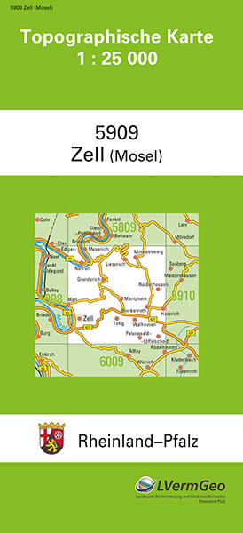 TK25 5909 Zell (Mosel) -  Landesamt für Vermessung und Geobasisinformation Rheinland-Pfalz