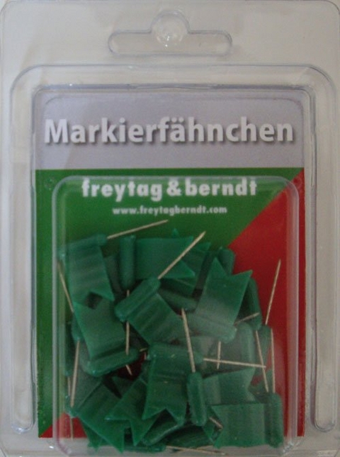 Markierfähnchen wehend, Grün - 