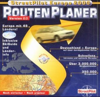 StreetPilot Europa 2000 Version 2.0, 1 CD-ROM in Jewelcase