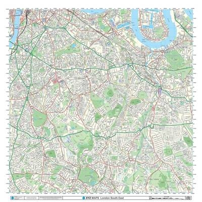 London XYZ City Map - London South East Map