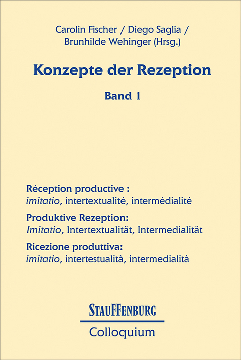Konzepte der Rezeption (Band 1) - 