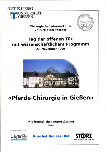 Pferde-Chirurgie in Gießen  - zwei Broschüren - - Lutz F Litzke, Bernard Grevemeyer, Hermann Sasse