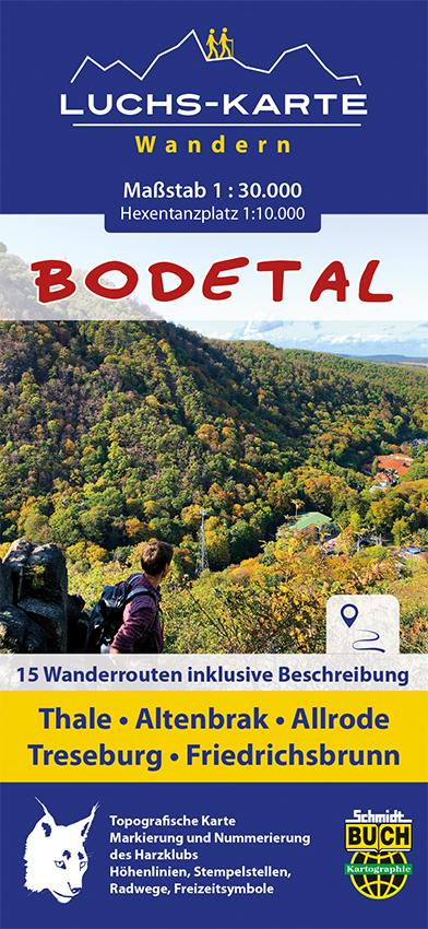 Luchskarte Bodetal - Bernhard Spachmüller,  Bodetal Tourismus GmbH (Texte)