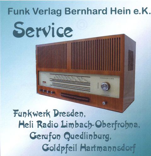 Service-CD Funkwerk Dresden, HELI, Gerufon, Goldpfeil - Ingo Pötschke