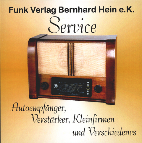 Service-CD  Autoradios, Heimverstärker, Kleinstfirmen - Ingo Pötschke