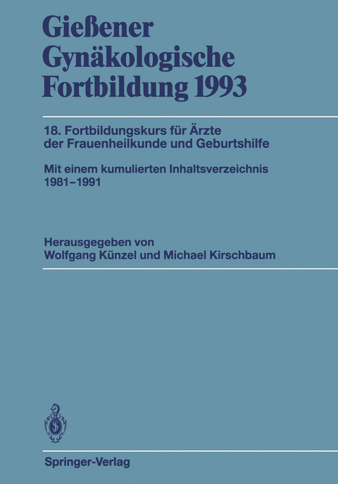 Gießener Gynäkologische Fortbildung 1993 - 