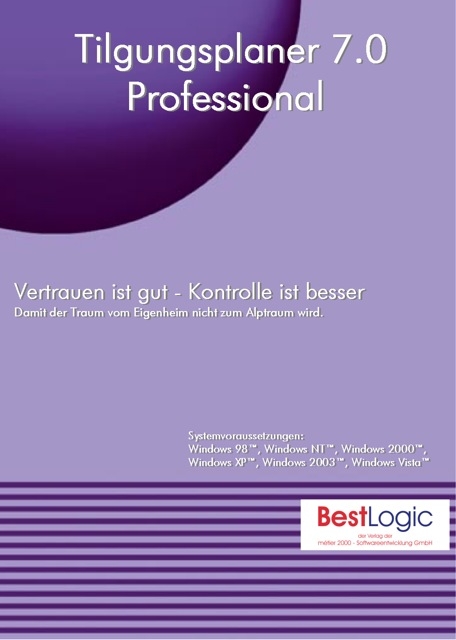 Tilgungsplaner 7.0 Professional - Michael Scheidt