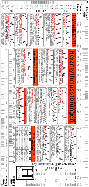 EKG Lineal - Herzrhythmusstörungen