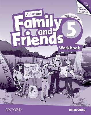 American Family and Friends: Level Five: Workbook with Online Practice - Naomi Simmons, Tamzin Thompson, Jenny Quintana