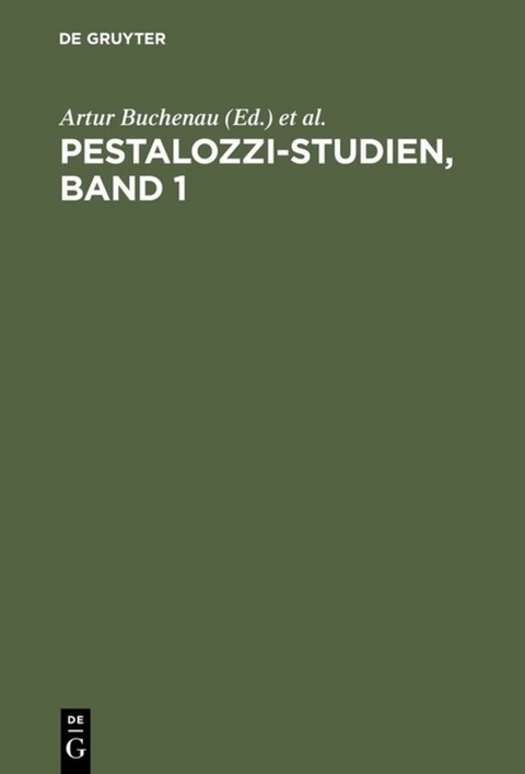 Pestalozzi-Studien, Band 1 - 