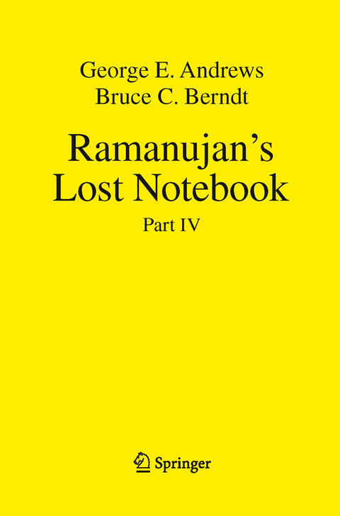 Ramanujan's Lost Notebook - George E. Andrews, Bruce C. Berndt