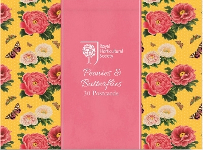 RHS Peonies and Butterflies Postcards -  Rhs