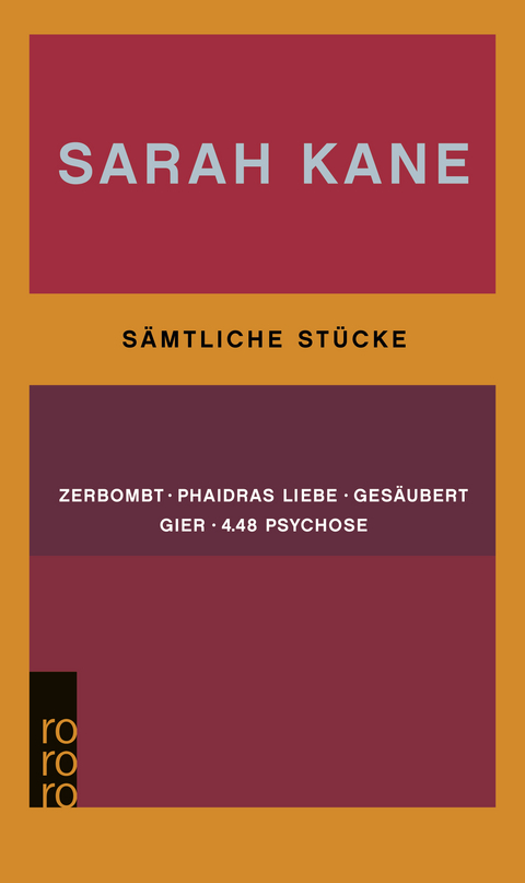 Sämtliche Stücke - Sarah Kane