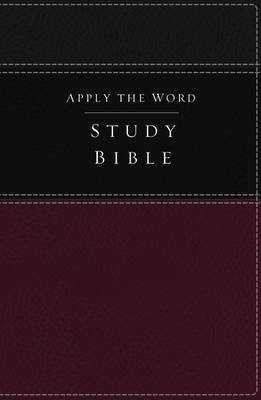 NKJV, Apply the Word Study Bible, Leathersoft, Burgundy/Black