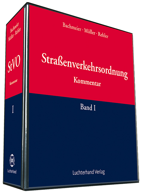 Strassenverkehrsordnung (StVO) -  Bachmeier,  Müller,  Rebler
