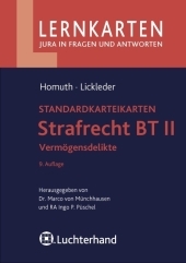 Standardkarteikarten Strafrecht - Besonderer Teil II